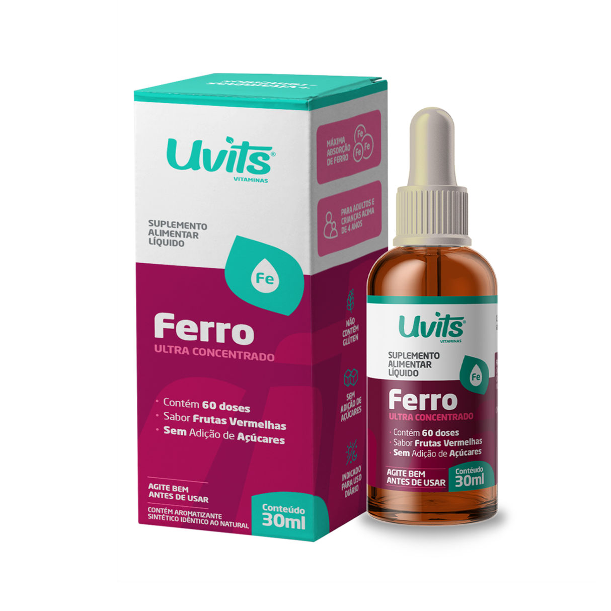 Ferro Bisglicinato Ultra Concentrado 30ml