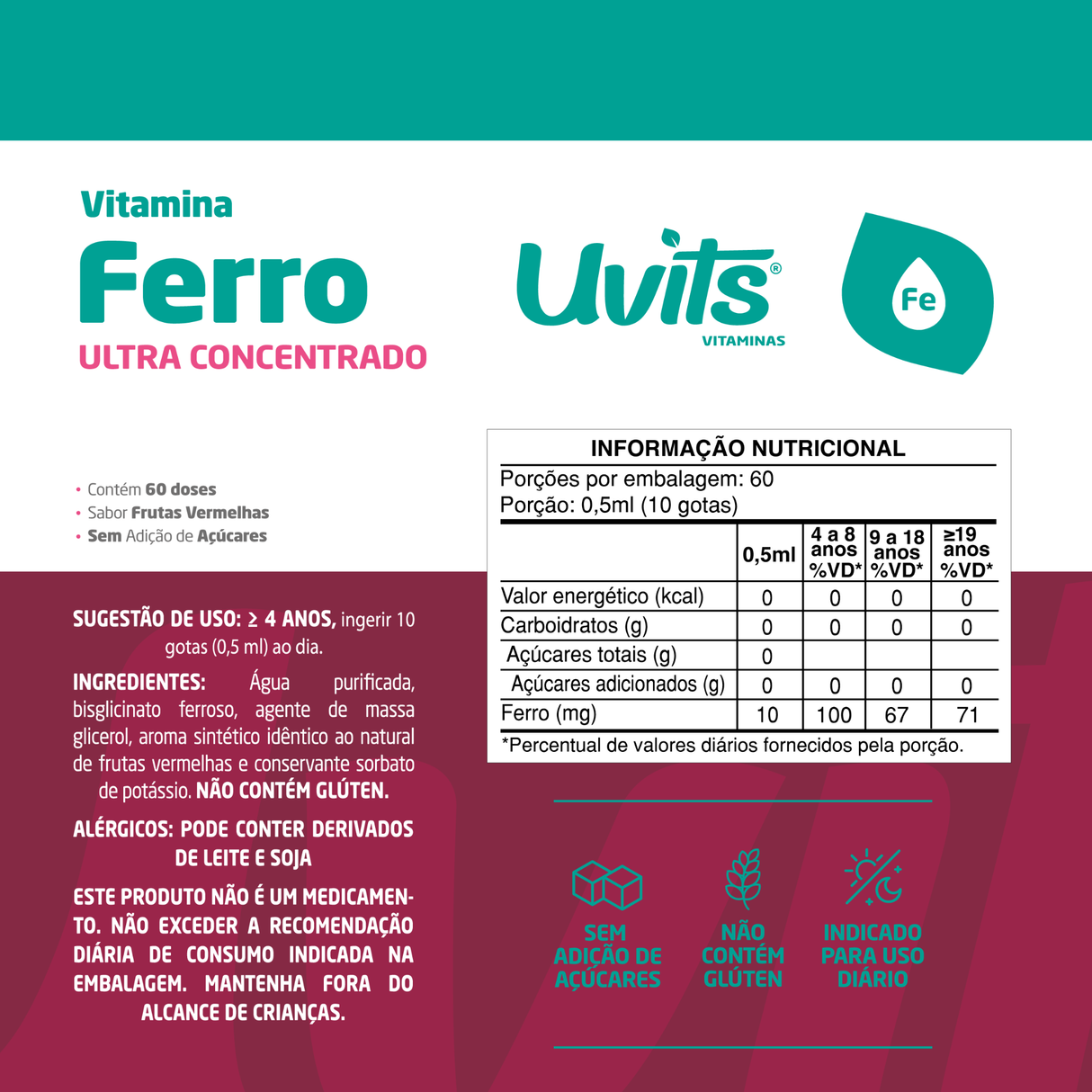 Ferro Bisglicinato Ultra Concentrado 30ml