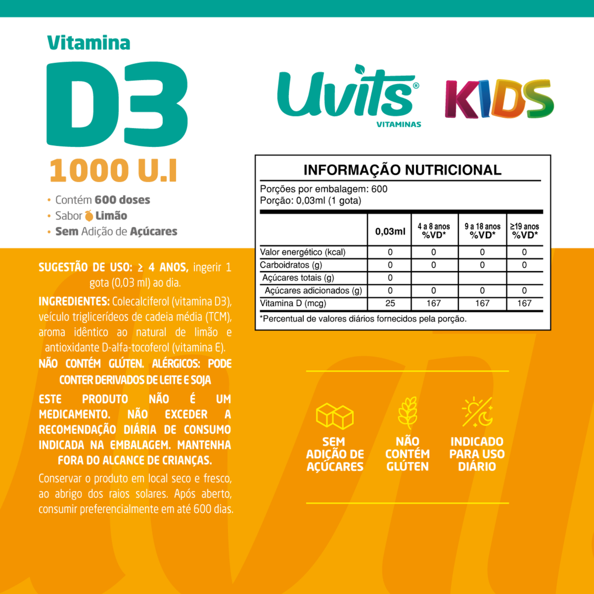 Vitamina D3 1000UI Kids 20ml