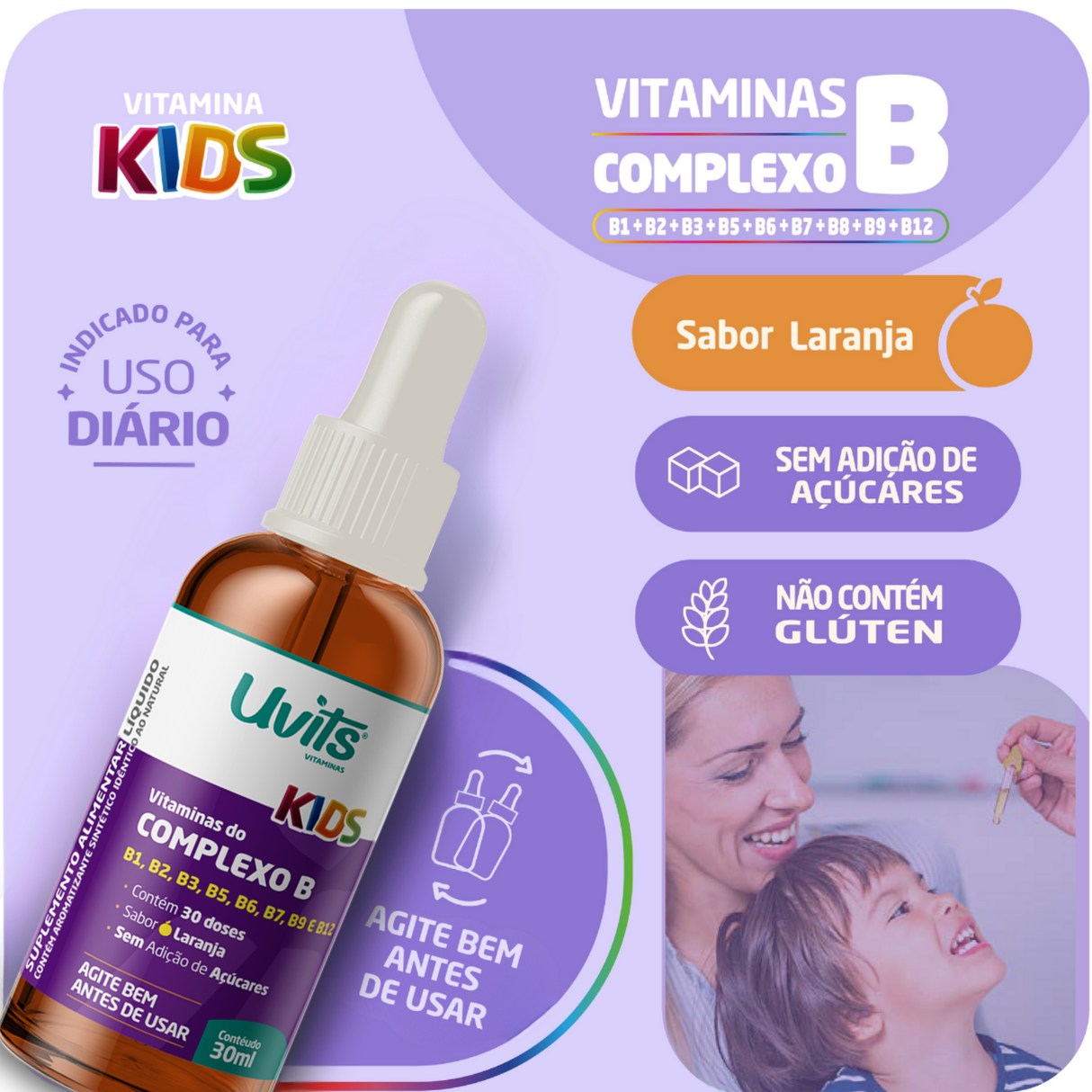 Vitaminas Complexo B Kids 30ml