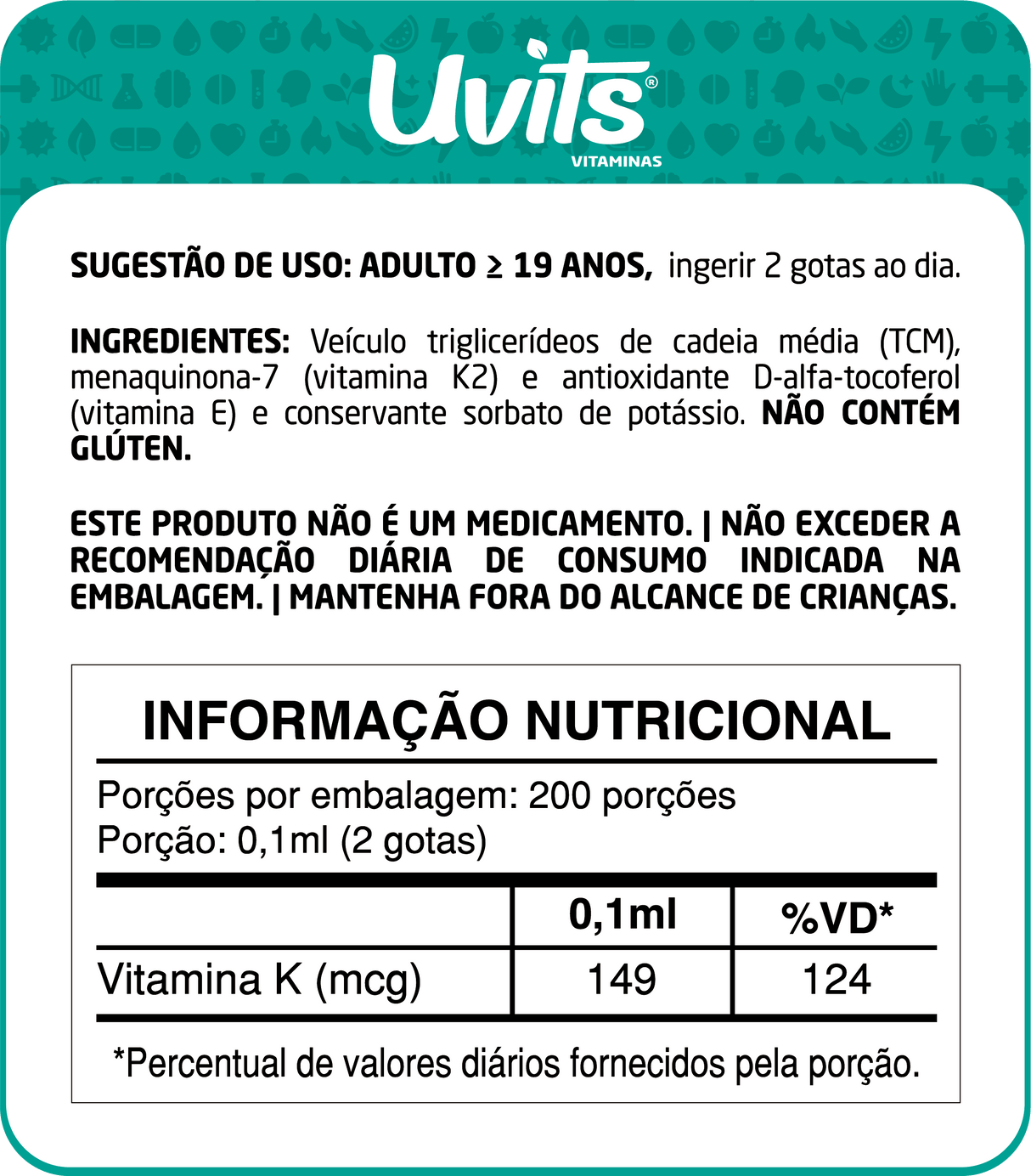 Vitamina K2 MK7 (149mcg) 20ml