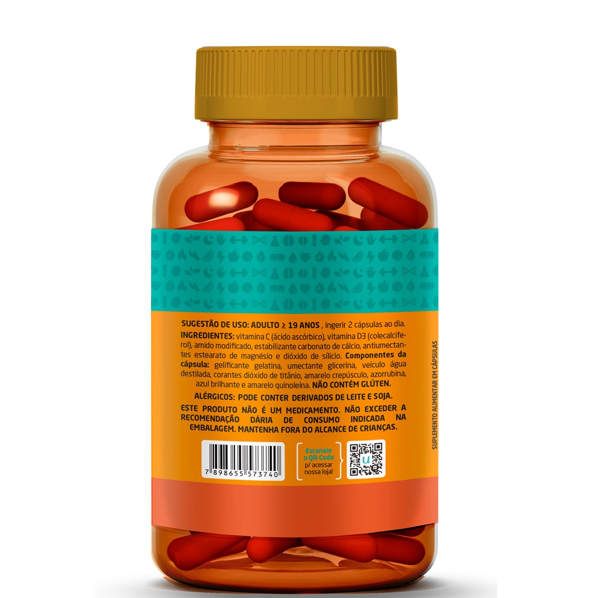 Kit - Vitamina C+Zinco (60 Caps) + D3 +C (90 Caps)