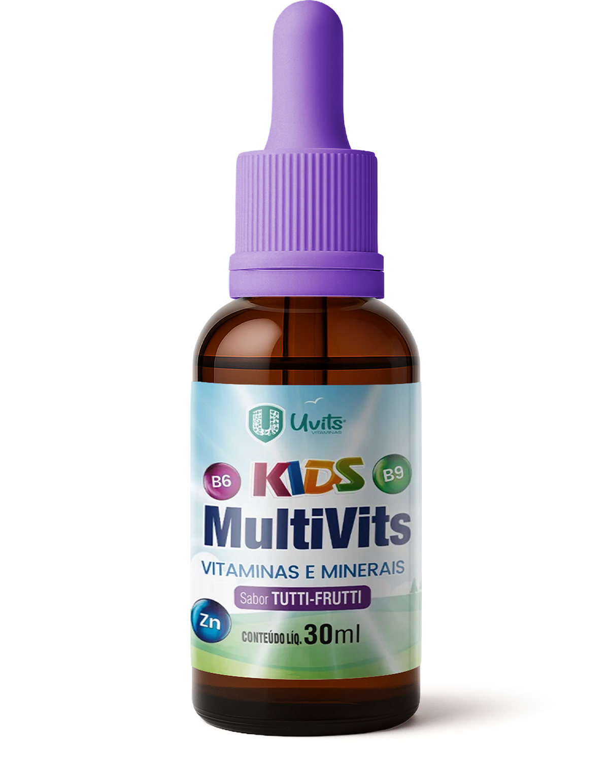 MultiVits Kids 30ml - Vitaminas e Minerais Sabor Tutti-Frutti