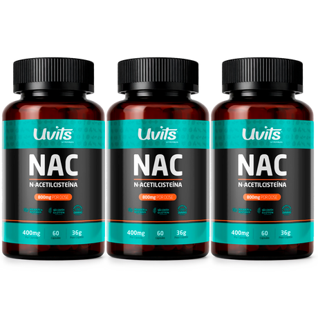 NAC - Aceltilcisteína 800mg 60 Cápsulas