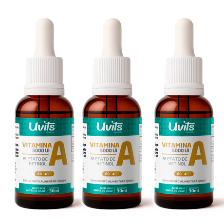 Vitamina A 5000UI - Acetato de Retinol - 30ml