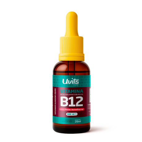 Vitamina B12 - Metilcobalamina (Sabor Frutas Vermelhas) - 20ml