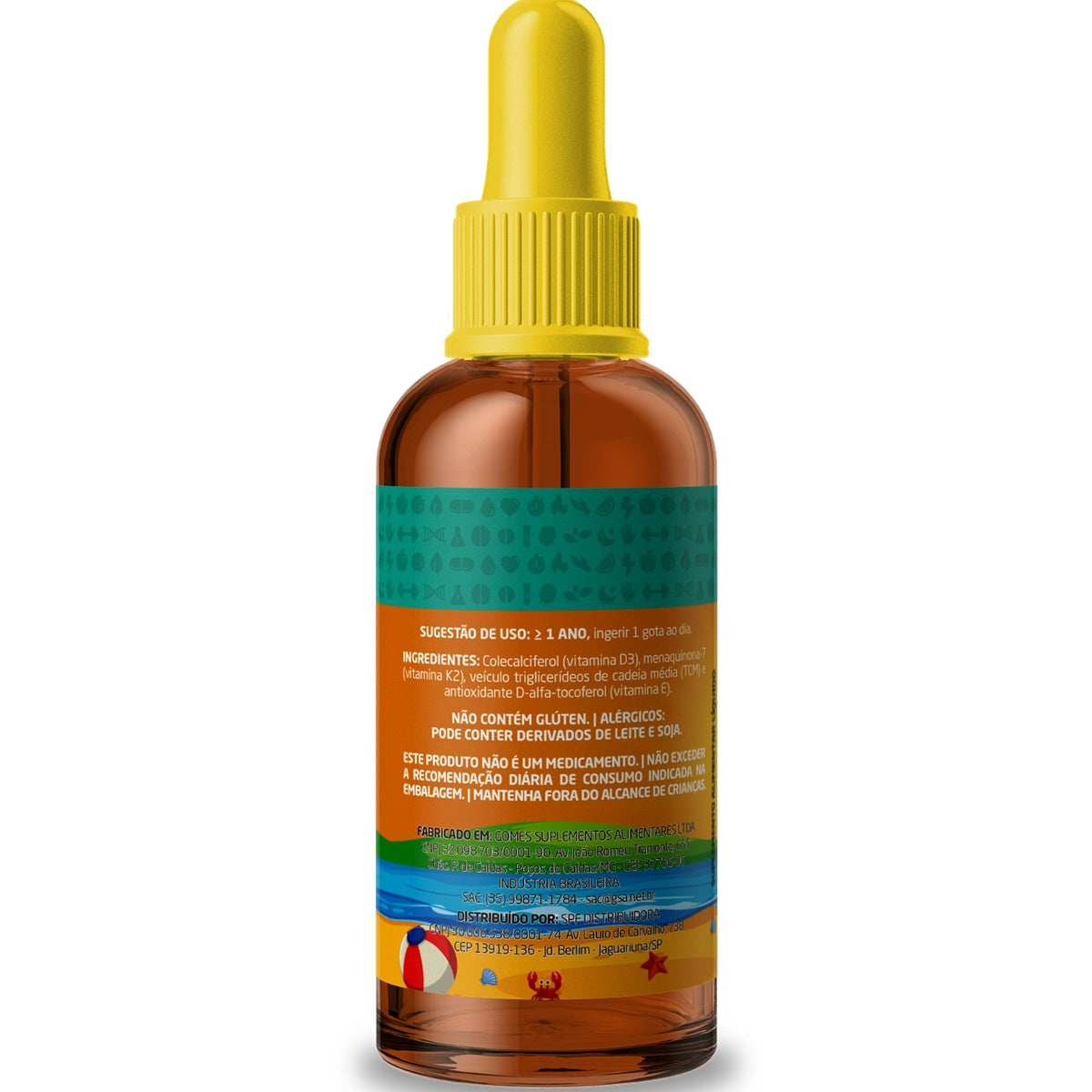 Vitamina D3 1000UI K2 24mcg Kids – 600 Doses 20ml