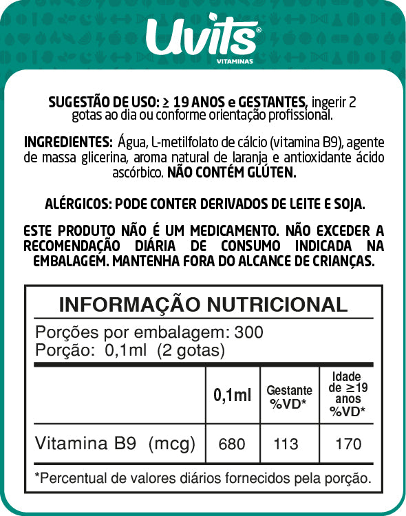 Metilfolato - Ácido Folico 680mcg - 20ml