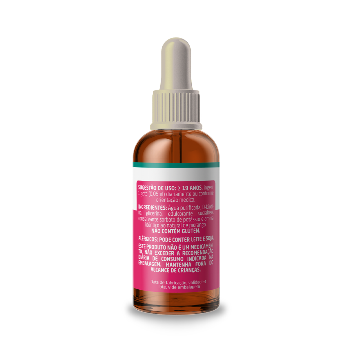 Biotina Líquida Vitamina B7 45mcg - 600 Doses