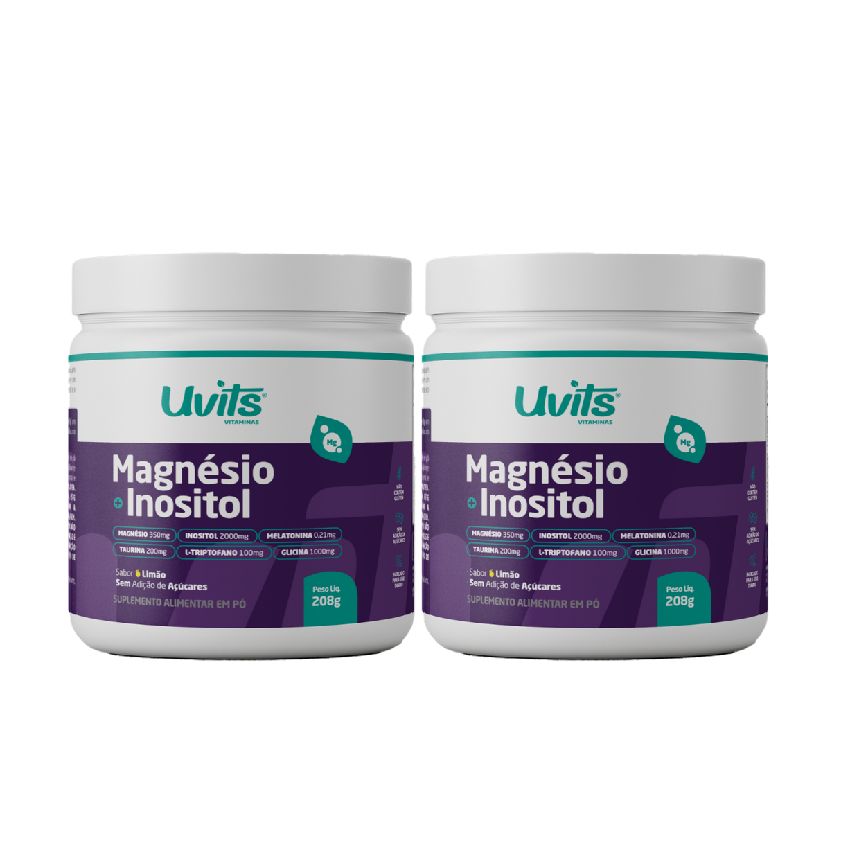 Magnésio Inositol 208G Sabor Limão