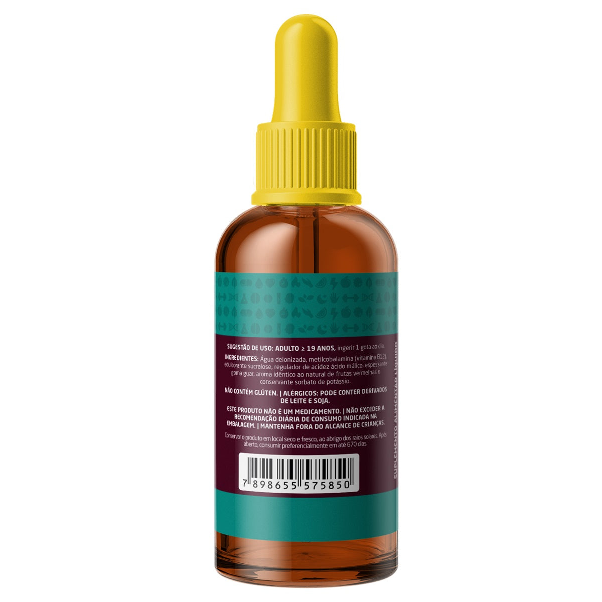 Vitamina B12 - Metilcobalamina (Sabor Frutas Vermelhas) - 20ml