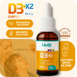 Vitamina D3 1000UI K2 MK7 24mcg Kids – 600 Doses 20ml