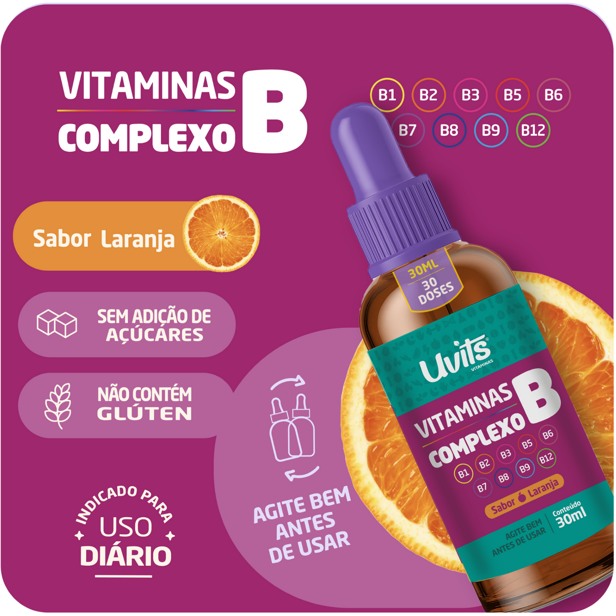 Vitaminas Complexo B 30ml