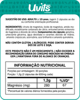 Citrato de Magnésio 60 Capsulas Uvits