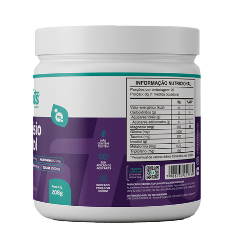 Magnésio Inositol 208G Sabor Limão