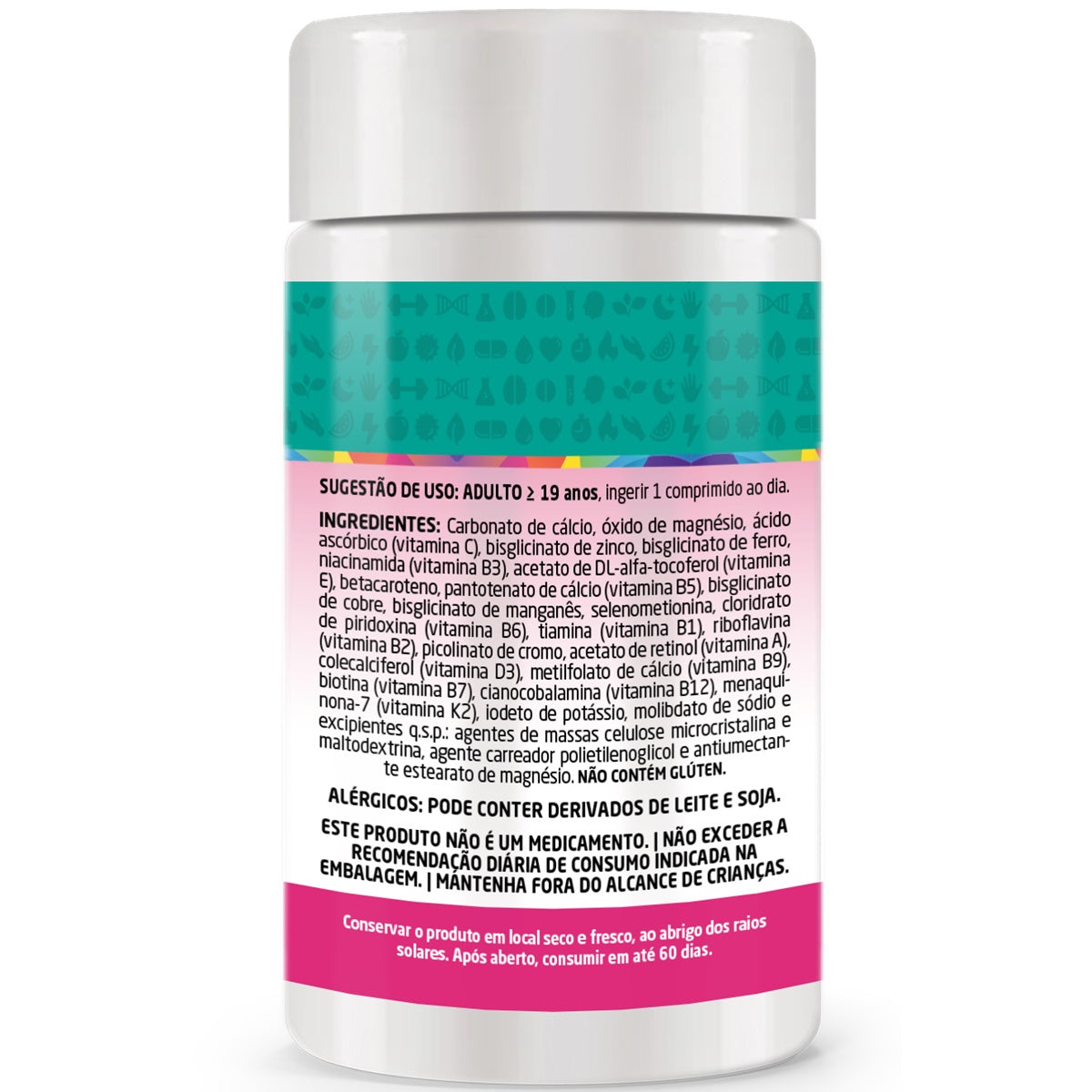 Multivitamínico A-Z para Mulheres – Energia, Imunidade e Equilíbrio Nutricional – 60 Comprimidos