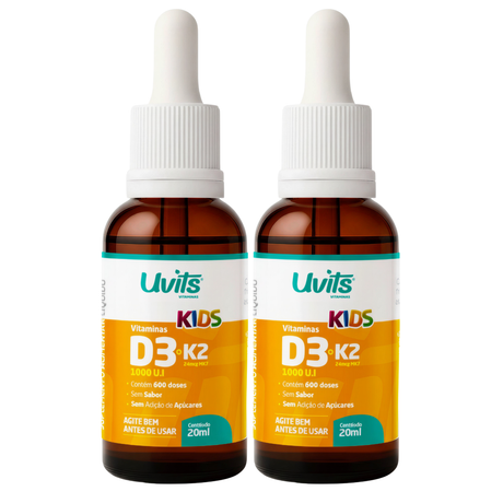 Vitamina D3 1000UI K2 MK7 24mcg Kids – 600 Doses 20ml