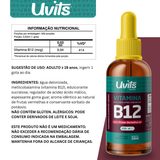 Vitamina B12 - Metilcobalamina (Sabor Frutas Vermelhas) - 20ml