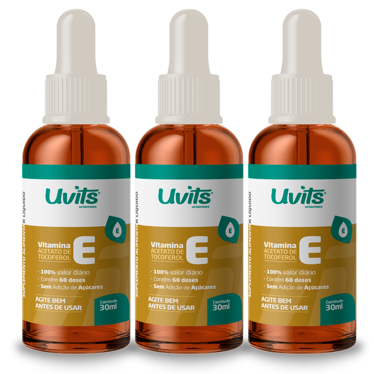 Vitamina E 1000UI - Acetato de Tocoferol - 30ml