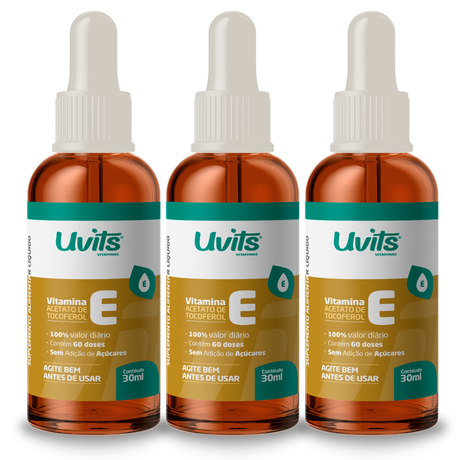 Vitamina E 1000UI - Acetato de Tocoferol - 30ml