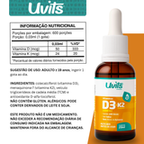 Vitamina D3 2000UI K2 MK7 24mcg  - 600 Doses 20ml