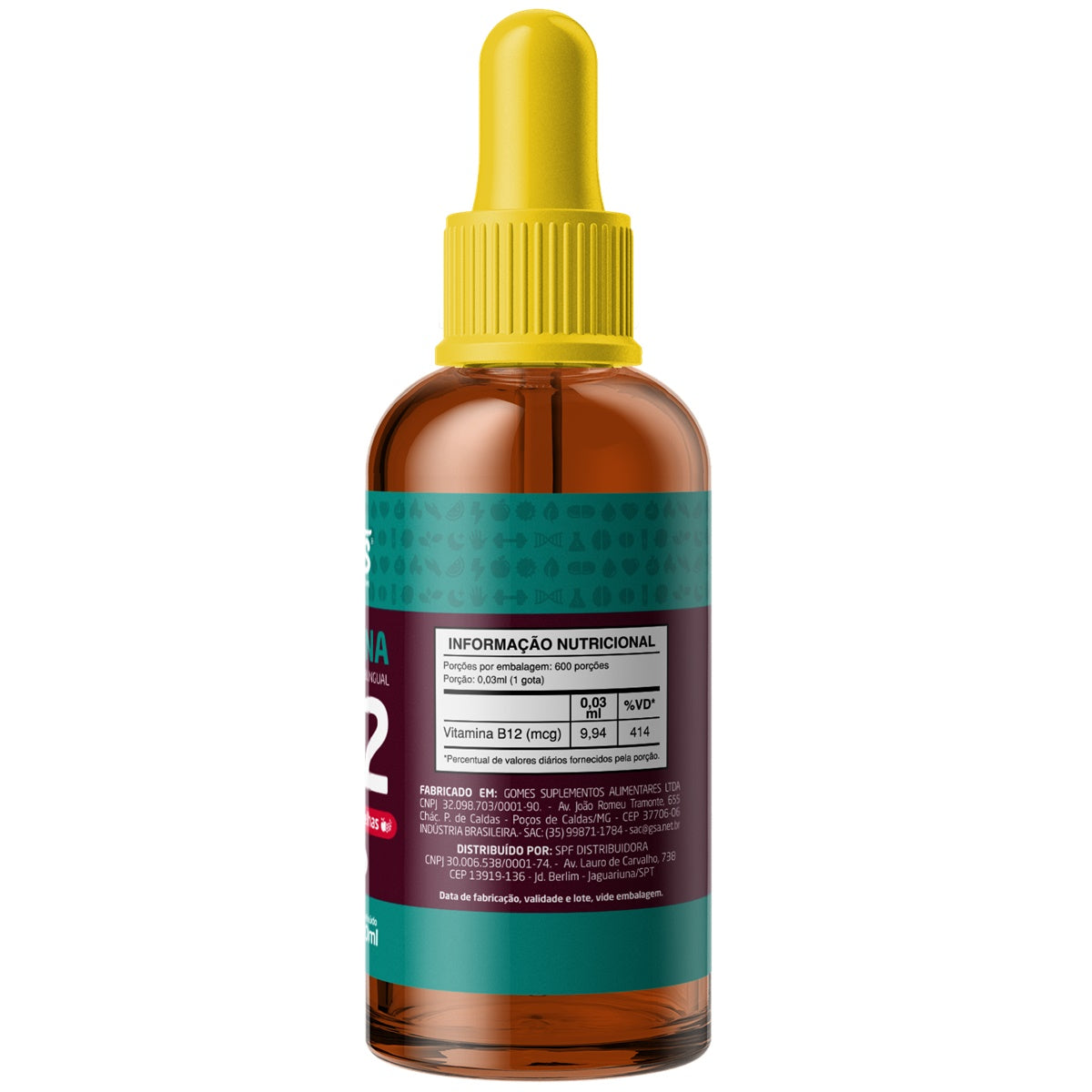 Vitamina B12 - Metilcobalamina (Sabor Frutas Vermelhas) - 20ml