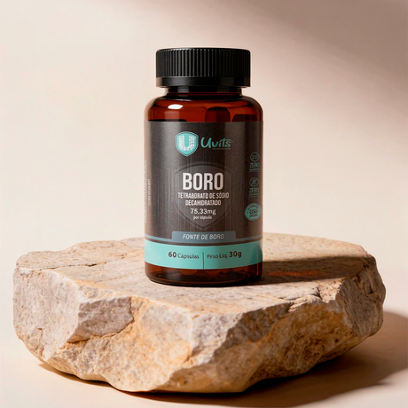 Boro - Tetraborato de Sódio Decahidratado 75,33mg - 60 Caps