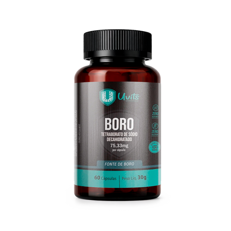 Boro - Tetraborato de Sódio Decahidratado 75,33mg - 60 Caps