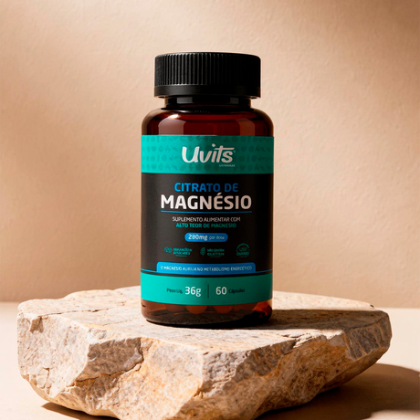 Citrato de Magnésio 60 Capsulas Uvits