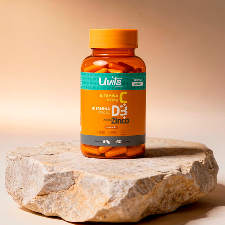 Vitamina C D Z 60 Capsulas Uvits