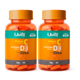 Vitamina C D Z 60 Capsulas Uvits