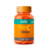 Vitamina C Zinco 60 Capsulas Uvits