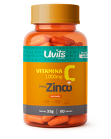 Vitamina C Zinco 60 Capsulas Uvits