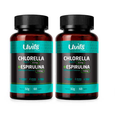 Chlorella + Espirulina 60 Caplets Uvits