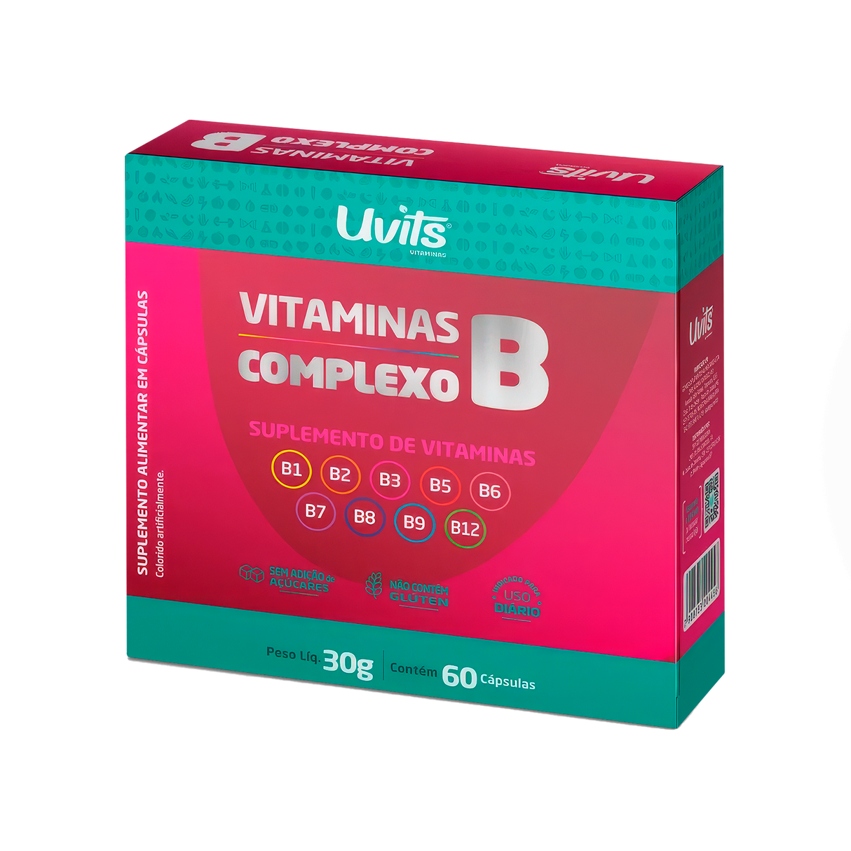 Vitaminas Complexo B 60 Cápsulas