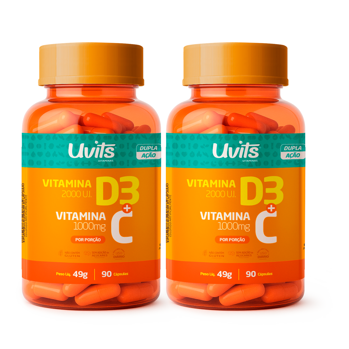 Vitamina D3 C 90 Capsulas Uvits