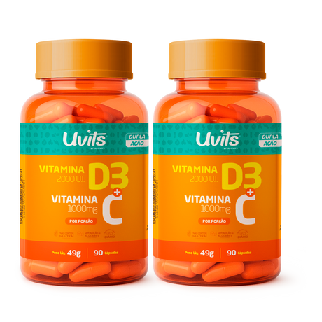 Vitamina D3 C 90 Capsulas Uvits