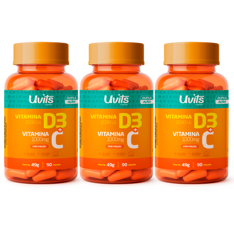 Vitamina D3 C 90 Capsulas Uvits