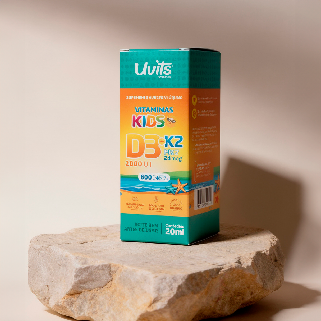 Vitamina D3 1000UI K2 24mcg Kids – 600 Doses 20ml