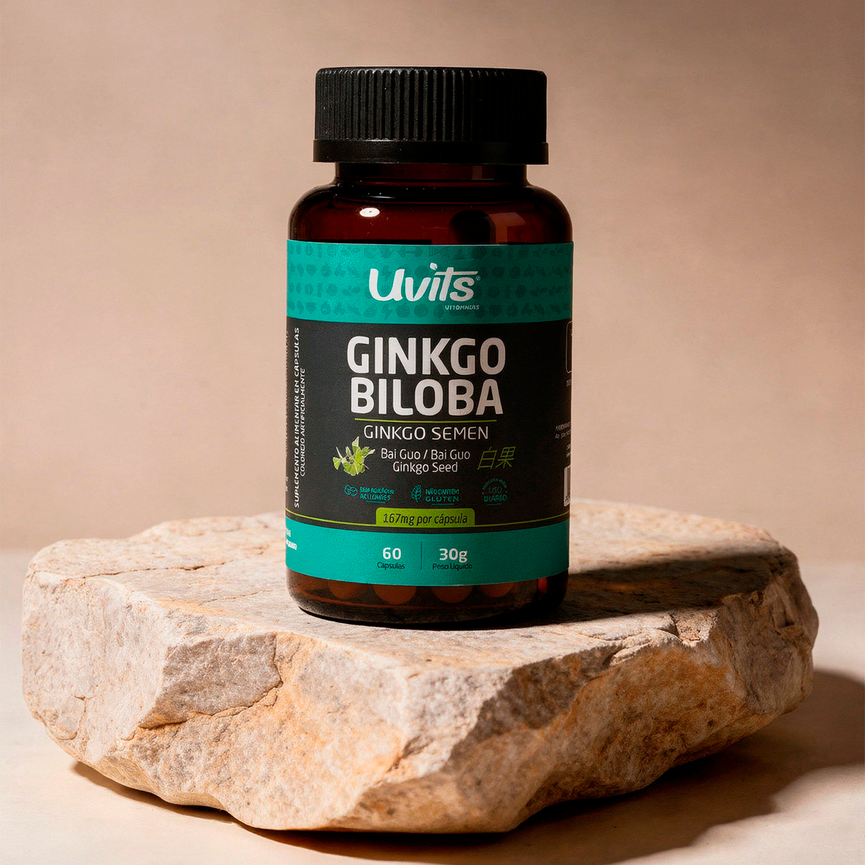 Ginkgo Biloba 60 Capsulas Uvits