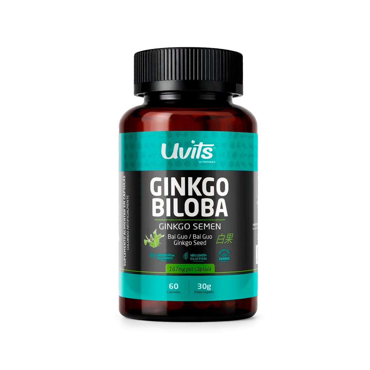 Ginkgo Biloba 60 Capsulas Uvits