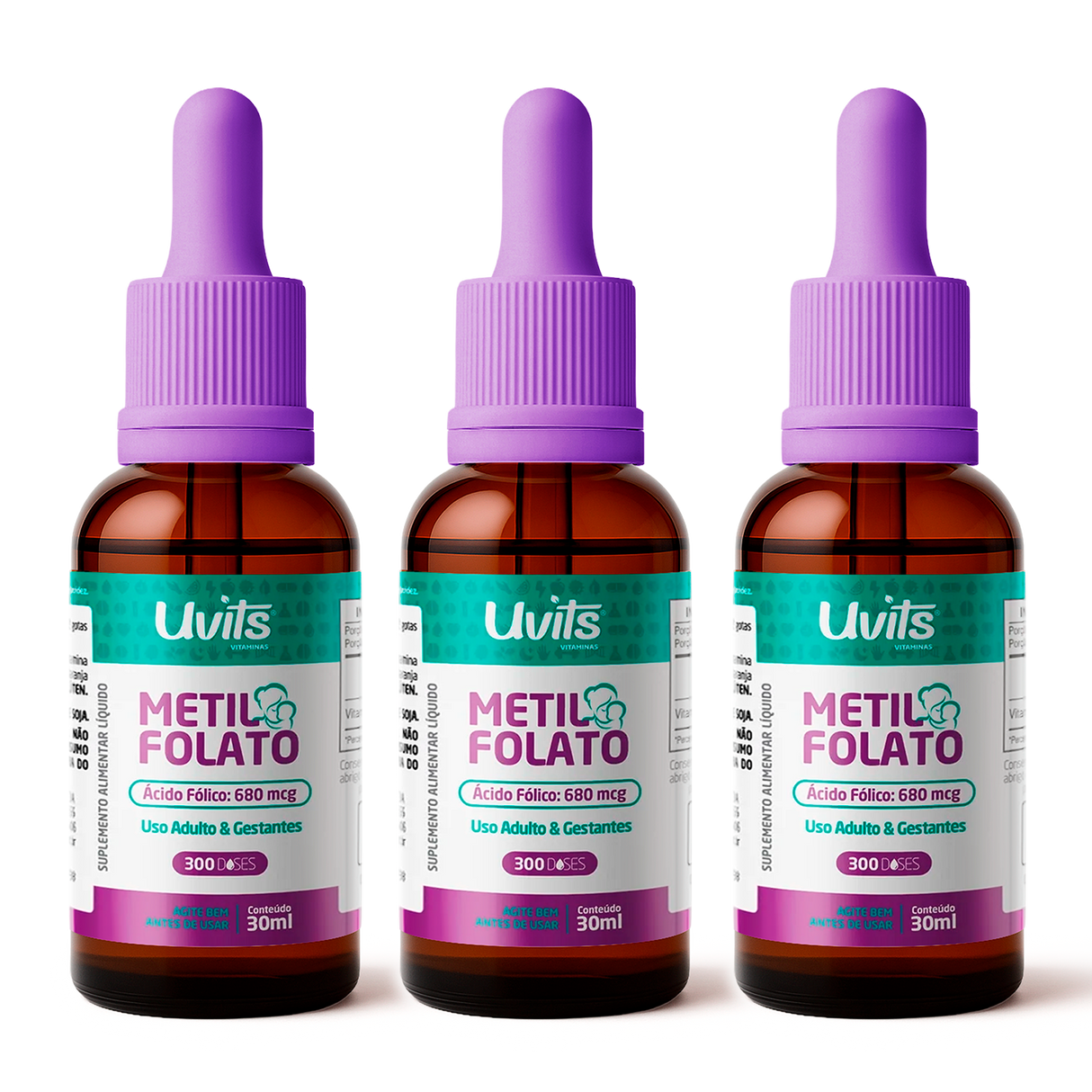 Metilfolato - Ácido Folico 680mcg - 20ml