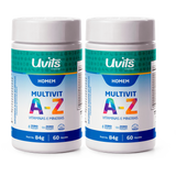 Multivitamínico A-Z Homem – Vitaminas e Minerais para Energia, Imunidade e Metabolismo – 60 Comprimidos