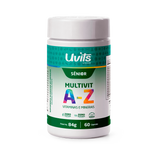 Multivitamínico A-Z Sênior 50+ – Vitaminas e Minerais para Vitalidade e Imunidade – 60 Comprimidos