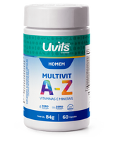 Multivitamínico A-Z Homem – Vitaminas e Minerais para Energia, Imunidade e Metabolismo – 60 Comprimidos