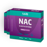 NAC - Acetilcisteina 600mg 60 Cápsulas