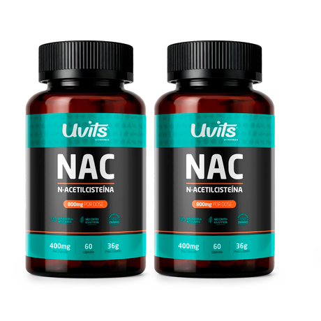 NAC - Aceltilcisteína 800mg 60 Cápsulas