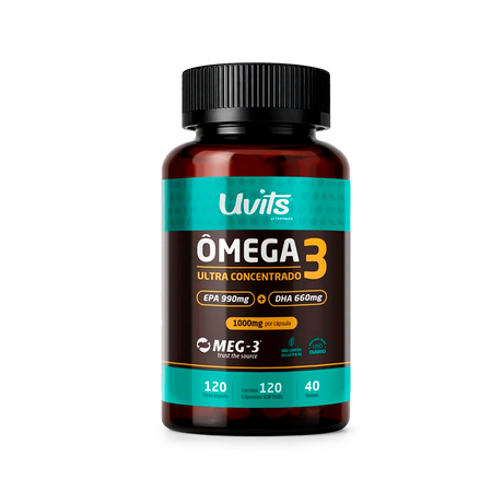 Omega 3 Ultra Concentrado 120 Capsulas Uvits