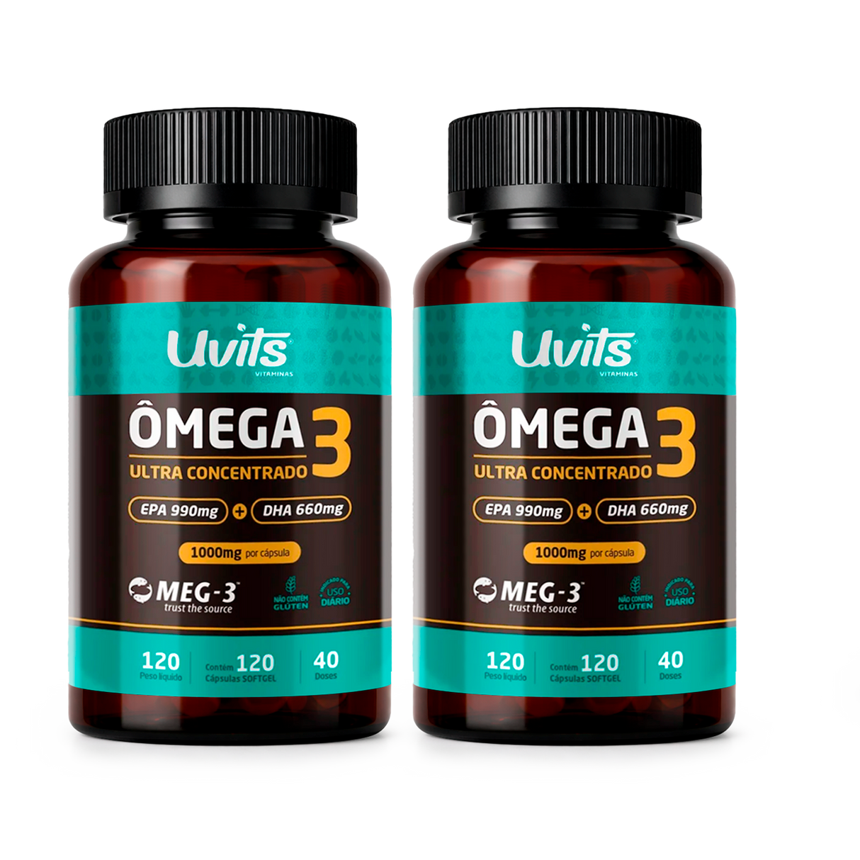 Omega 3 Ultra Concentrado 120 Capsulas Uvits