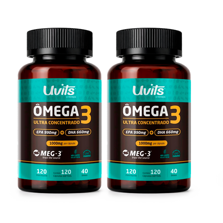 Omega 3 Ultra Concentrado 120 Capsulas Uvits